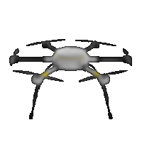 Frontal rendering of HHLA Sky X11 Automated Multi-Purpose Drone