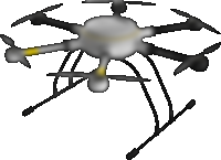 Diagonal rendering of HHLA Sky X11 Automated Multi-Purpose Drone