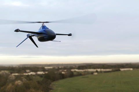 Arial’s next generation UAV, the hybrid gyrocopter-drone GT20 Gyrotrak in flight
